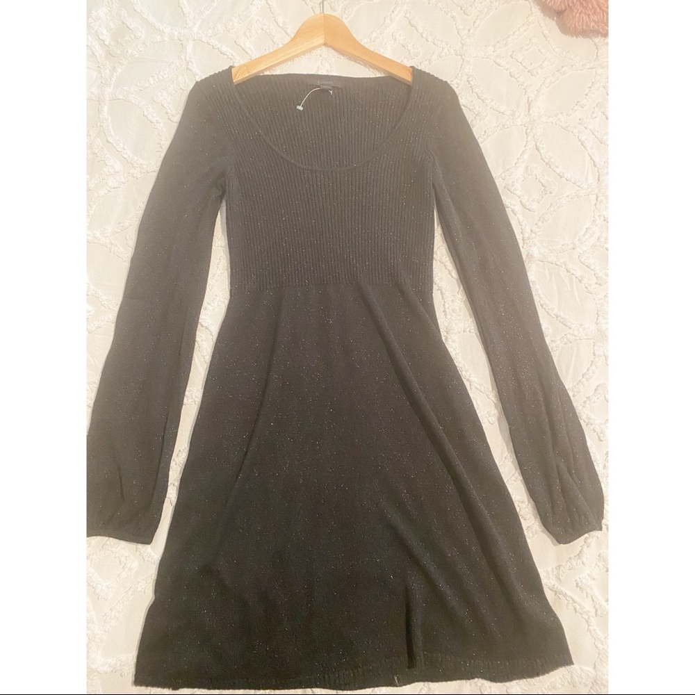 Black sweater dress